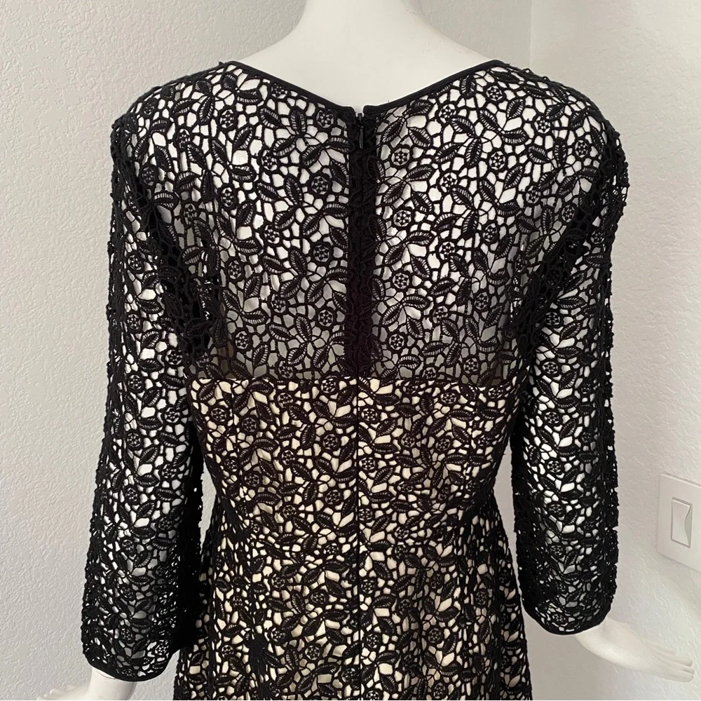 J. Crew collection black lace dress